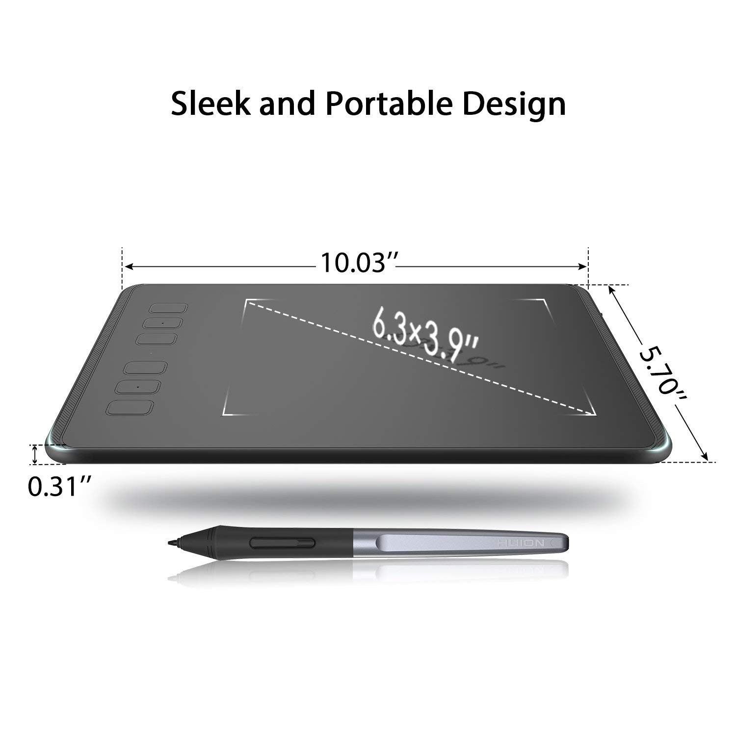 Tablet Gráfico USB H640P de 6  - Drawing Pad Signature avaliação e preço